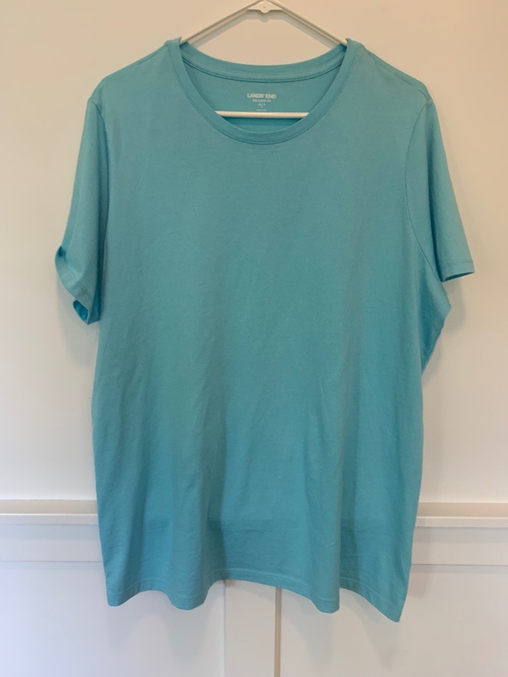 Lands’ End Aqua Supima Tee